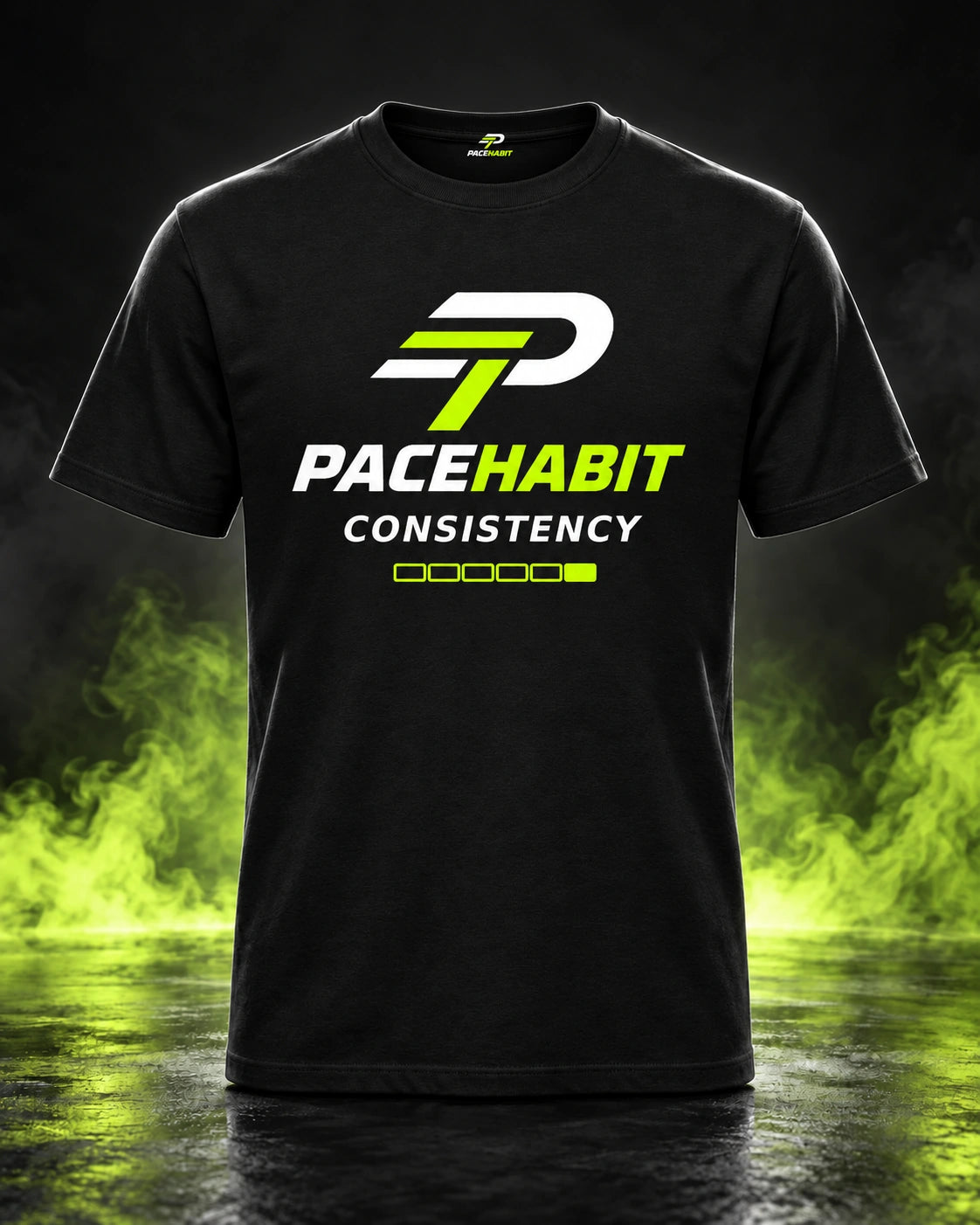 PACEHABIT Consistency Over Intensity Running Tee — front view