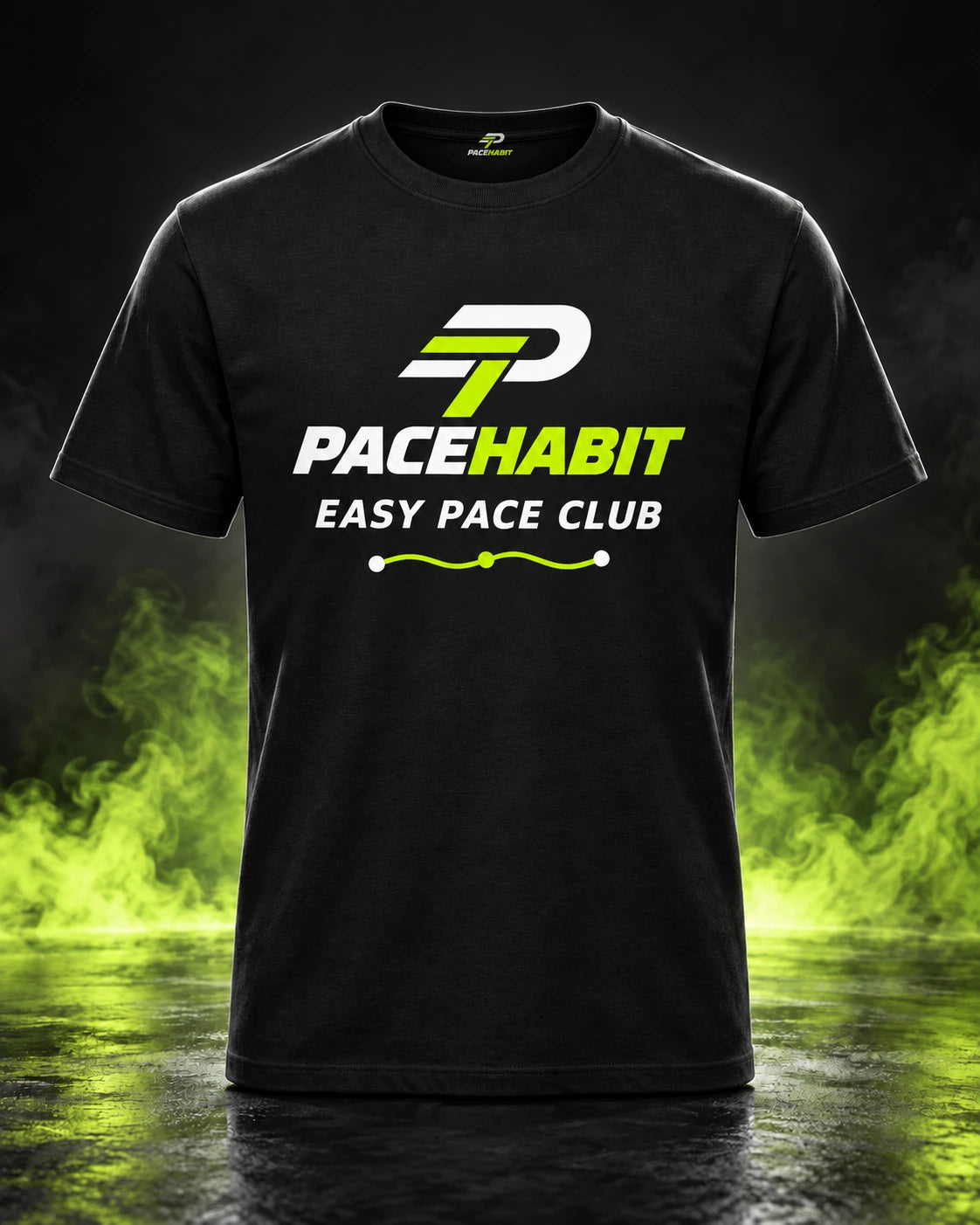 PACEHABIT Easy Pace Club Running Tee — front view