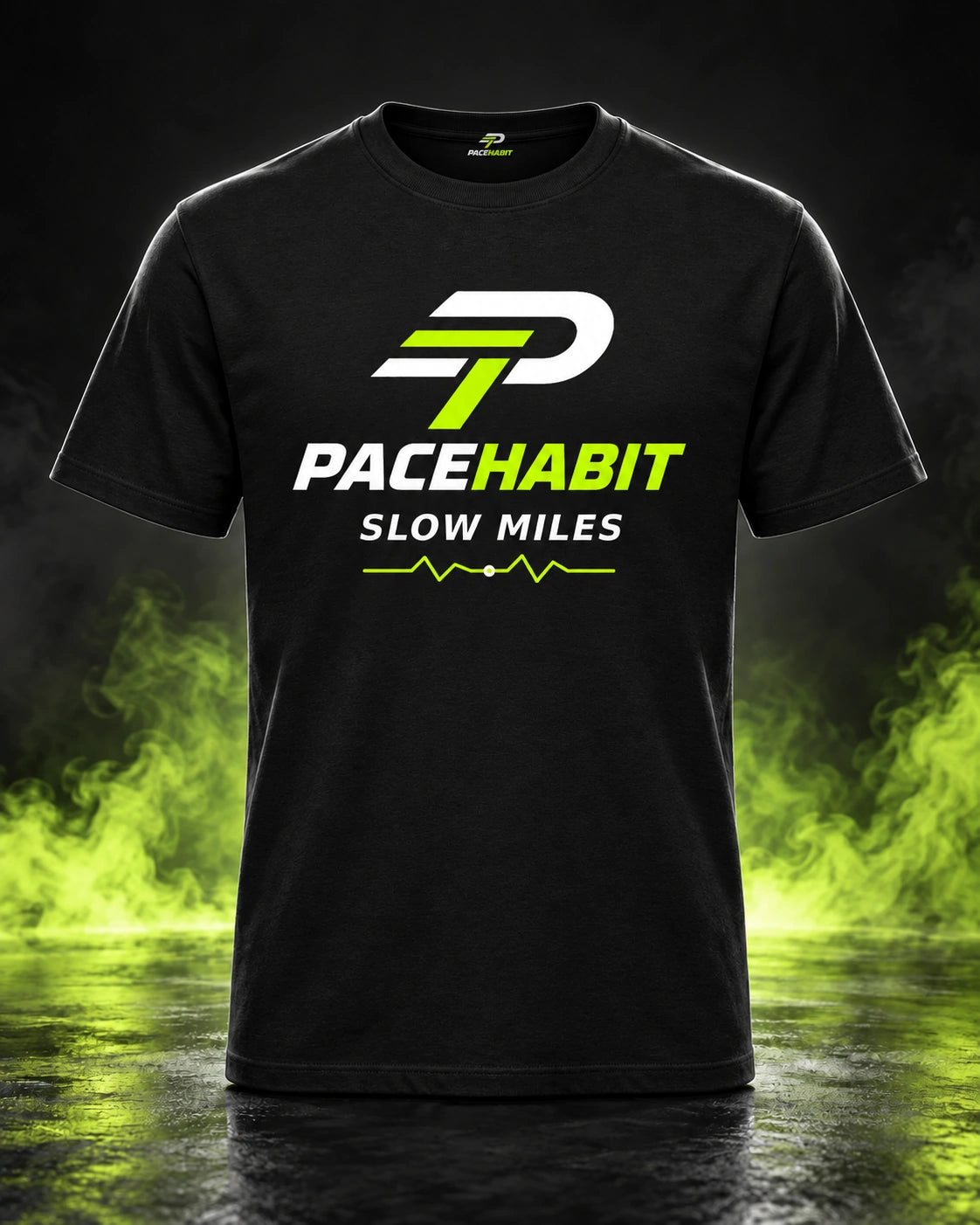 PACEHABIT Slow Miles Club Running Tee — front view